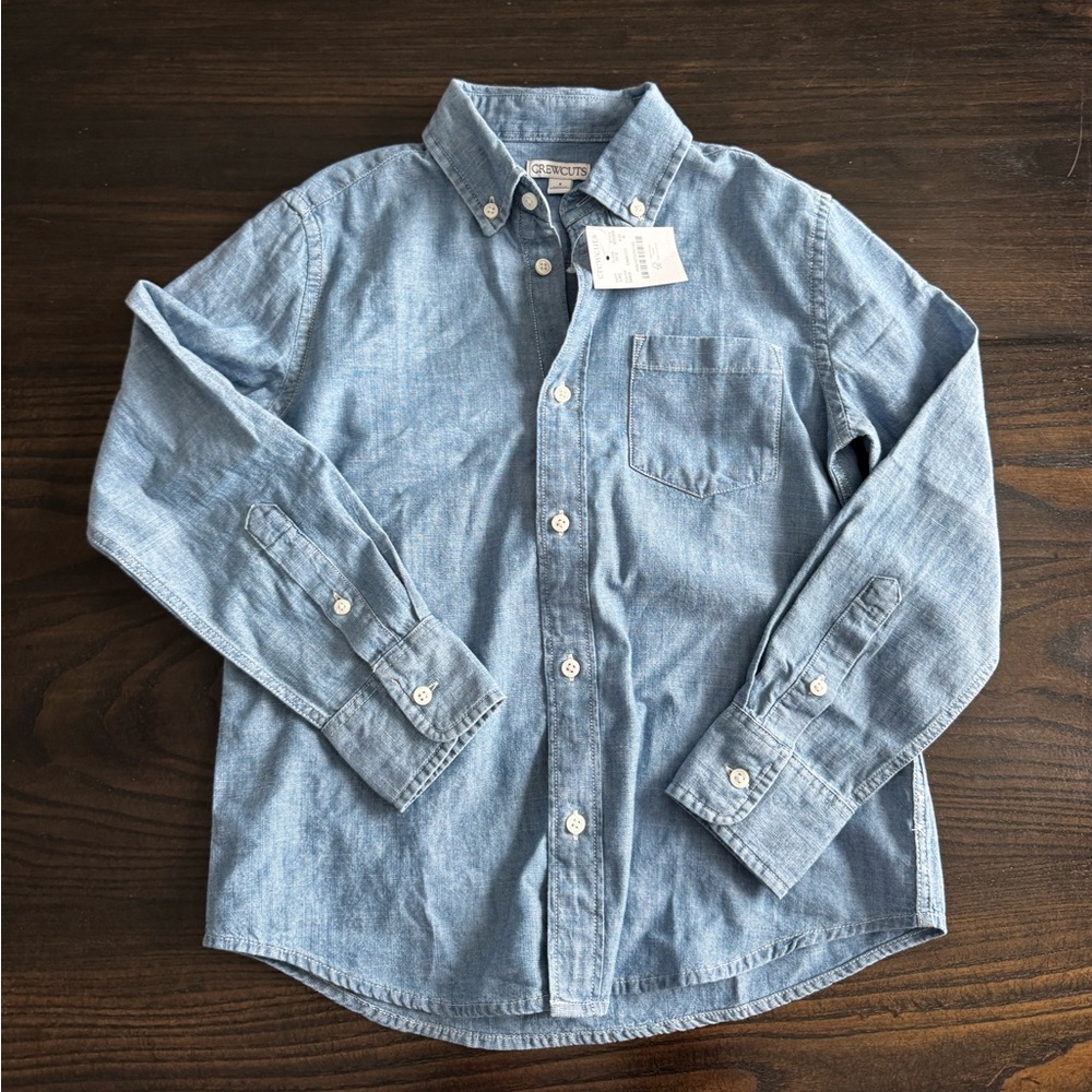 Jcrew Crewcuts Chambray Button Down Shirt